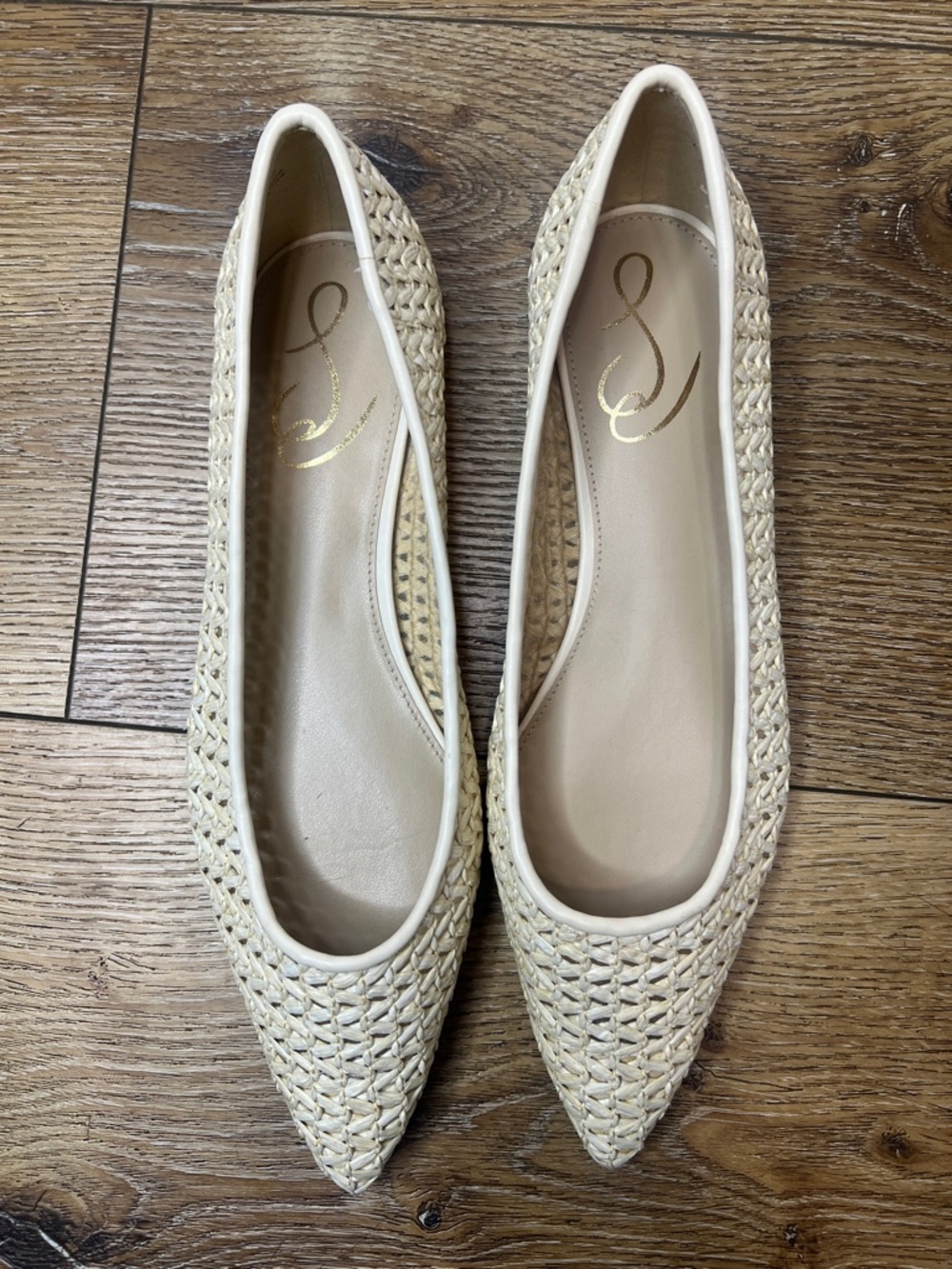 Sam Edelman Wanda Raffia Flats Size 7.5 - Picture 2 of 7